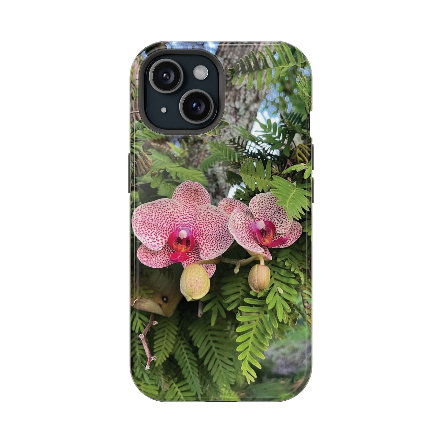 Magnetic Impact-Resistant Case- Orchids