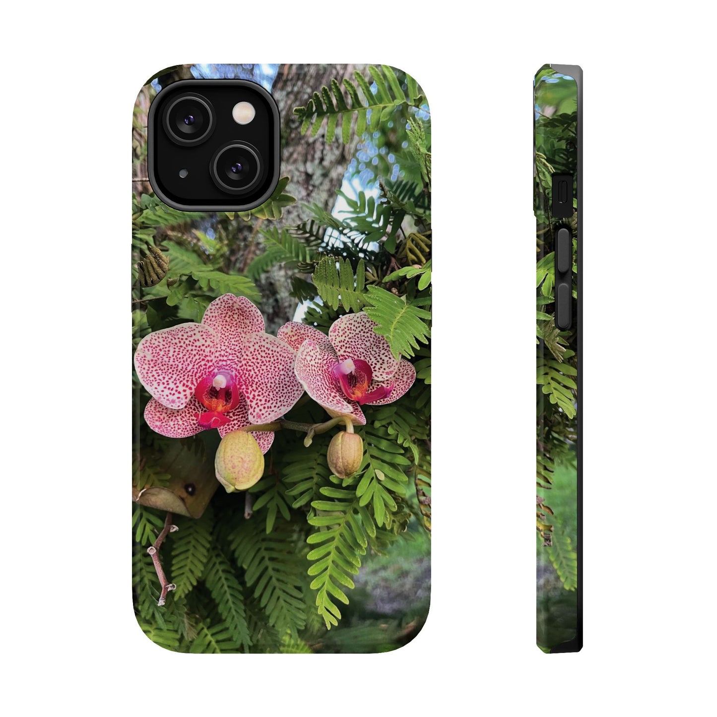 Magnetic Impact-Resistant Case- Orchids