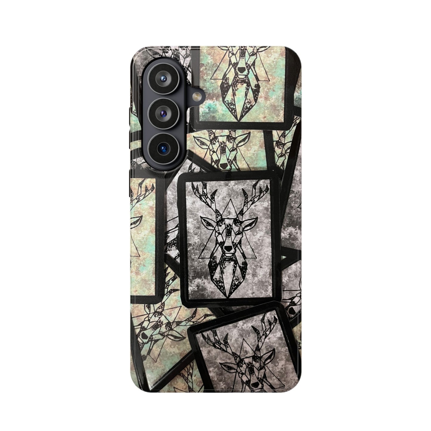 Magnetic Impact-Resistant Case- Geometric Deer