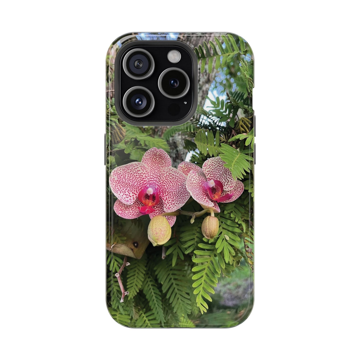 Magnetic Impact-Resistant Case- Orchids