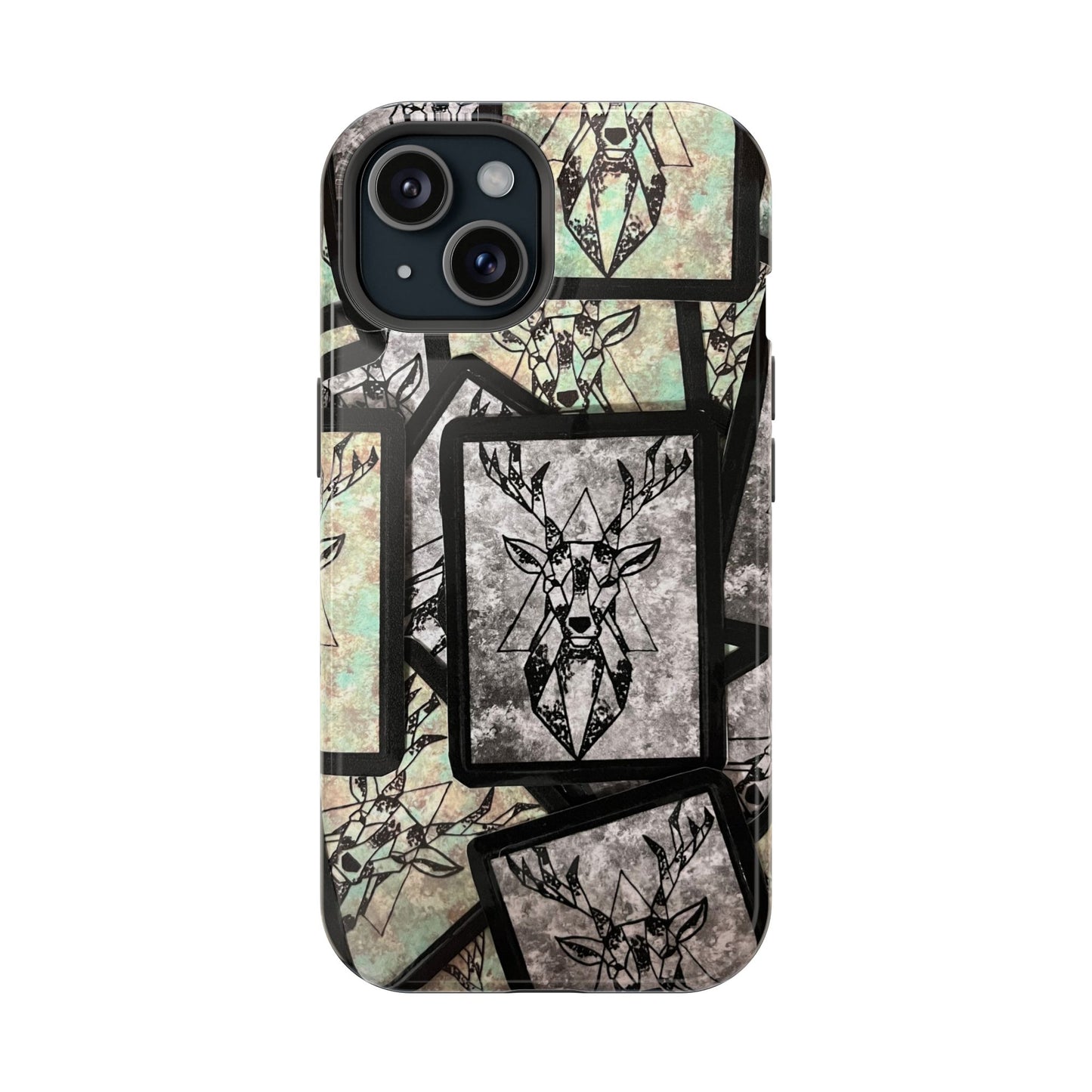Magnetic Impact-Resistant Case- Geometric Deer