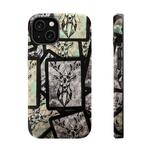 Magnetic Impact-Resistant Case- Geometric Deer
