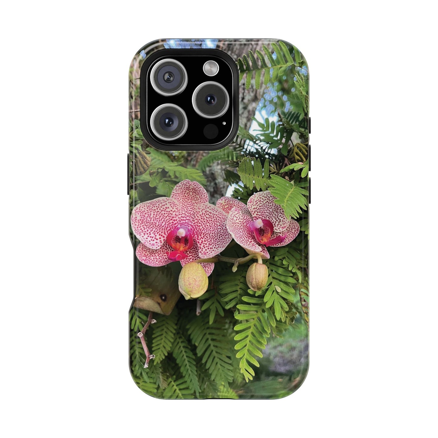 Magnetic Impact-Resistant Case- Orchids