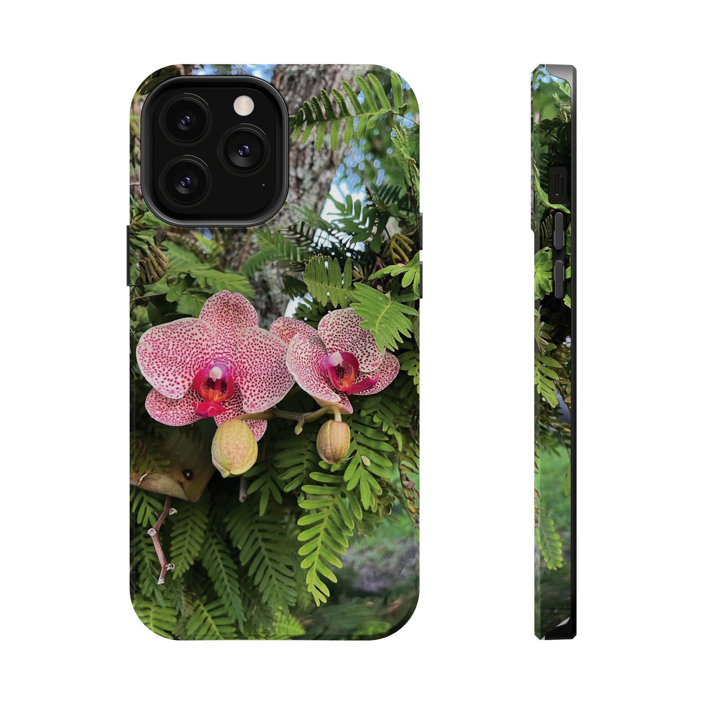 Magnetic Impact-Resistant Case- Orchids