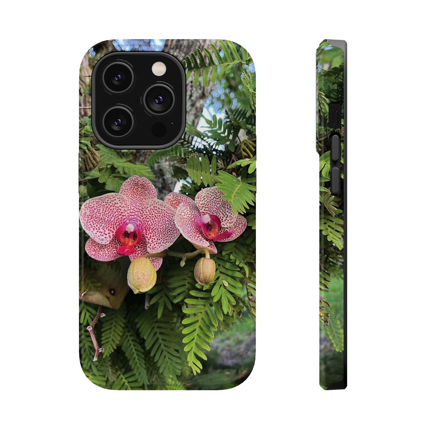 Magnetic Impact-Resistant Case- Orchids