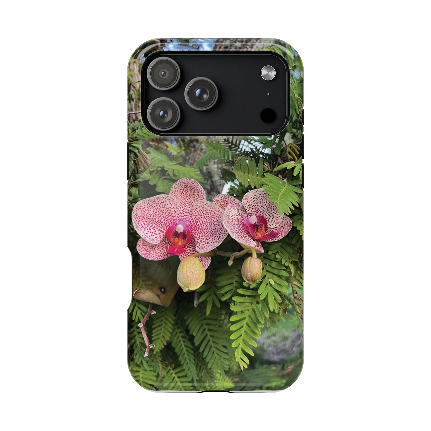 Magnetic Impact-Resistant Case- Orchids