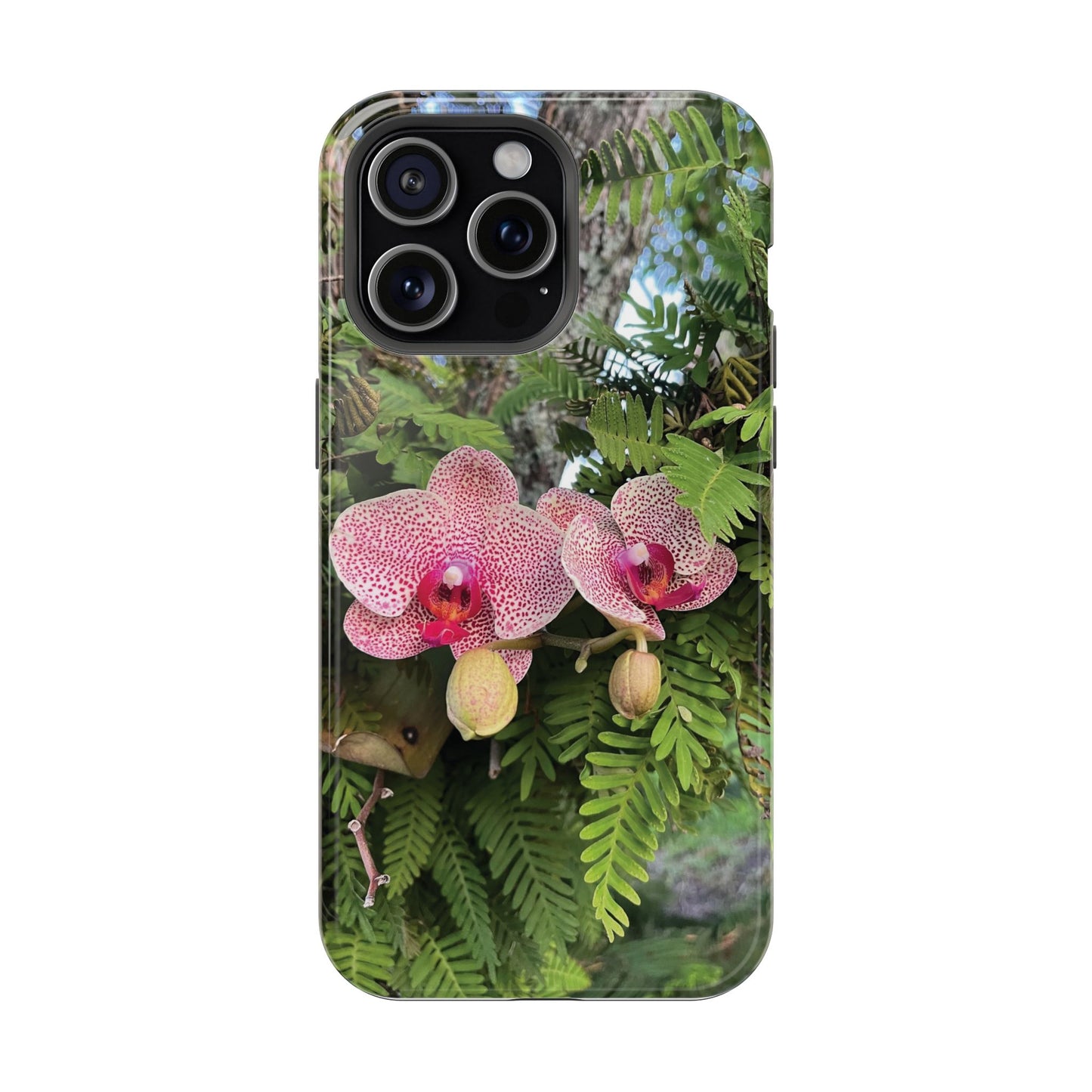 Magnetic Impact-Resistant Case- Orchids