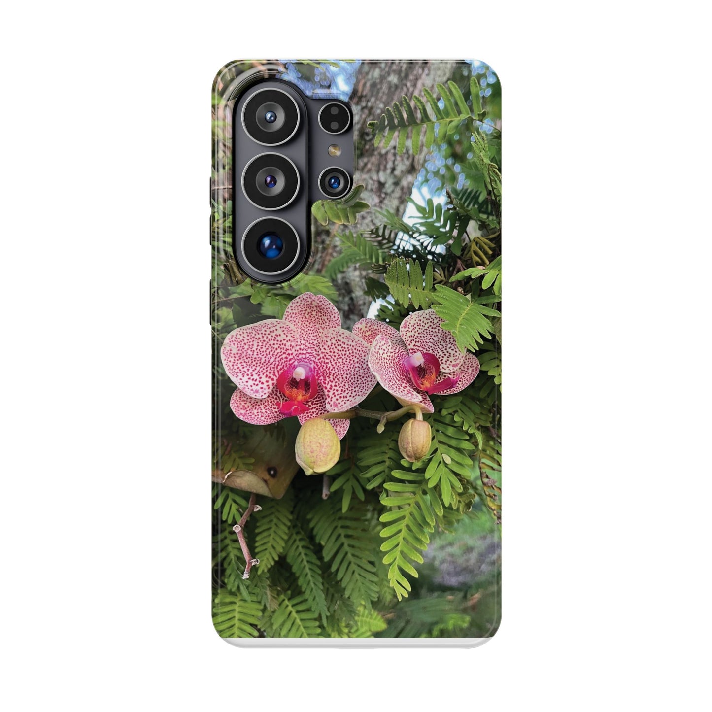 Magnetic Impact-Resistant Case- Orchids