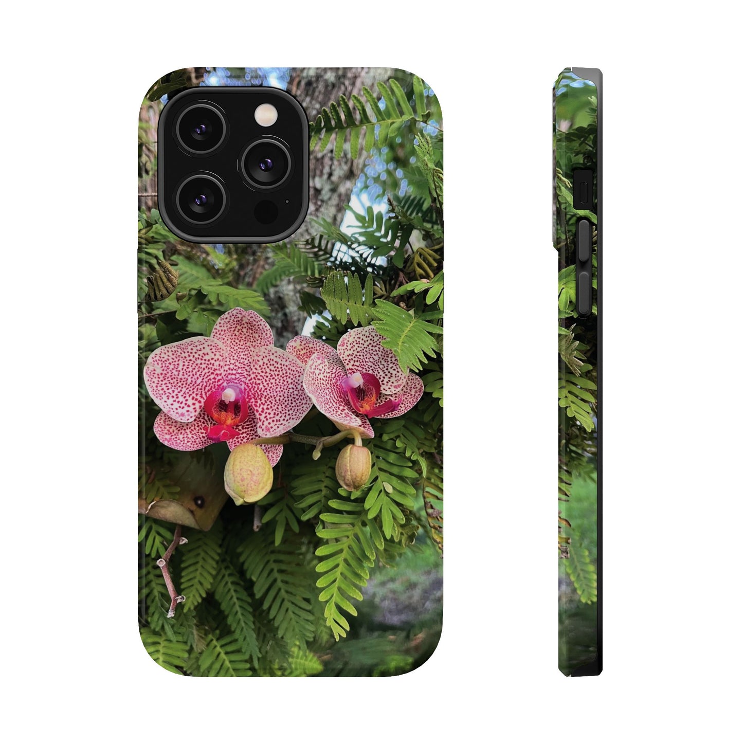 Magnetic Impact-Resistant Case- Orchids