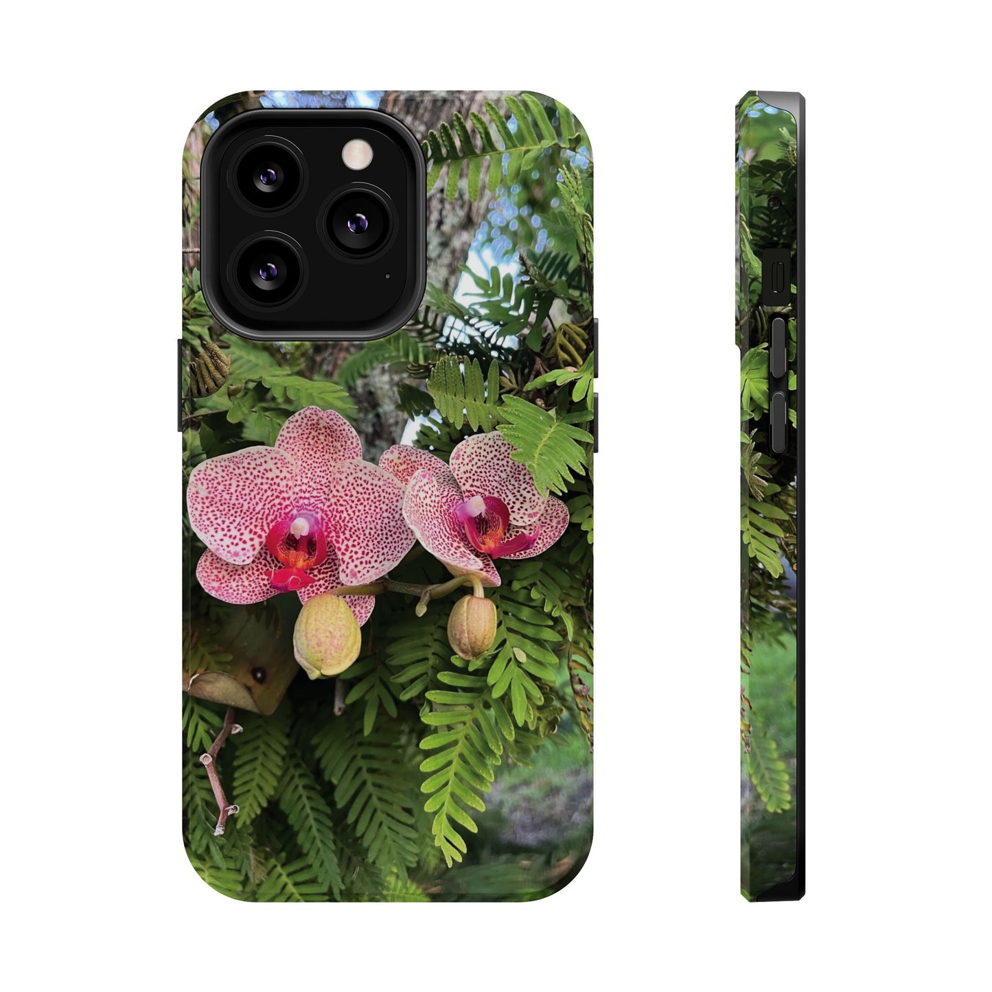 Magnetic Impact-Resistant Case- Orchids