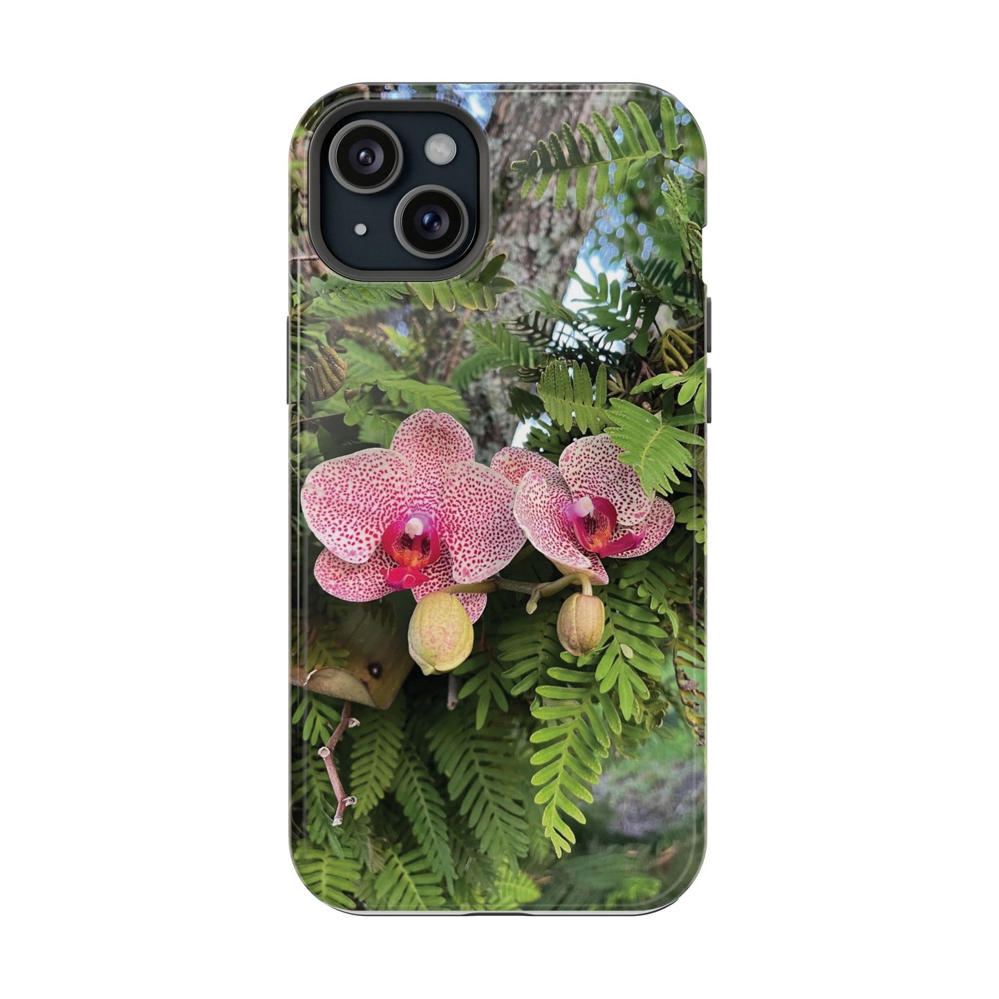 Magnetic Impact-Resistant Case- Orchids