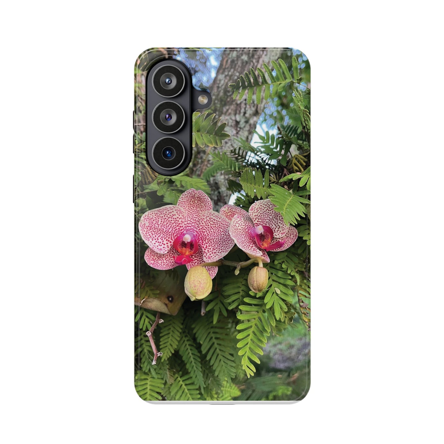 Magnetic Impact-Resistant Case- Orchids