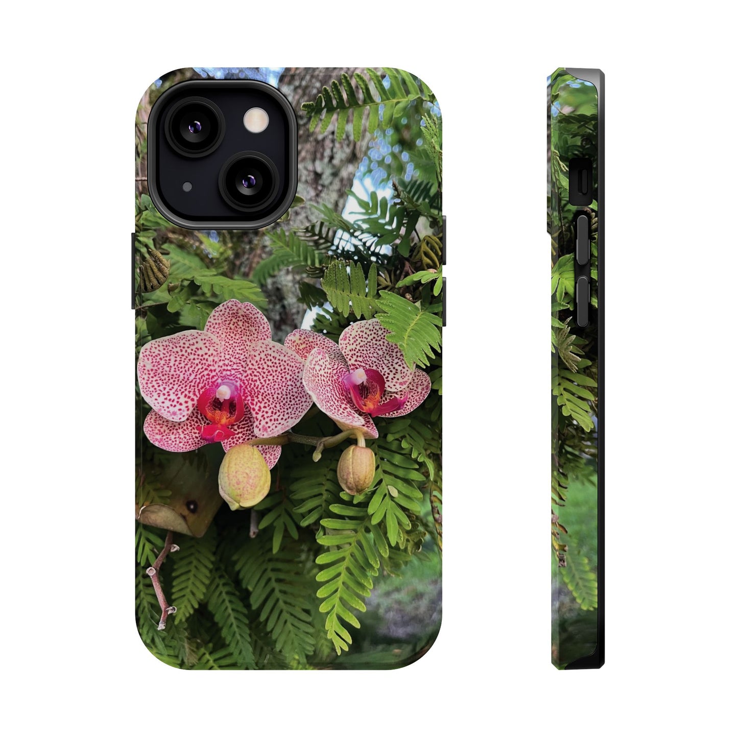 Magnetic Impact-Resistant Case- Orchids