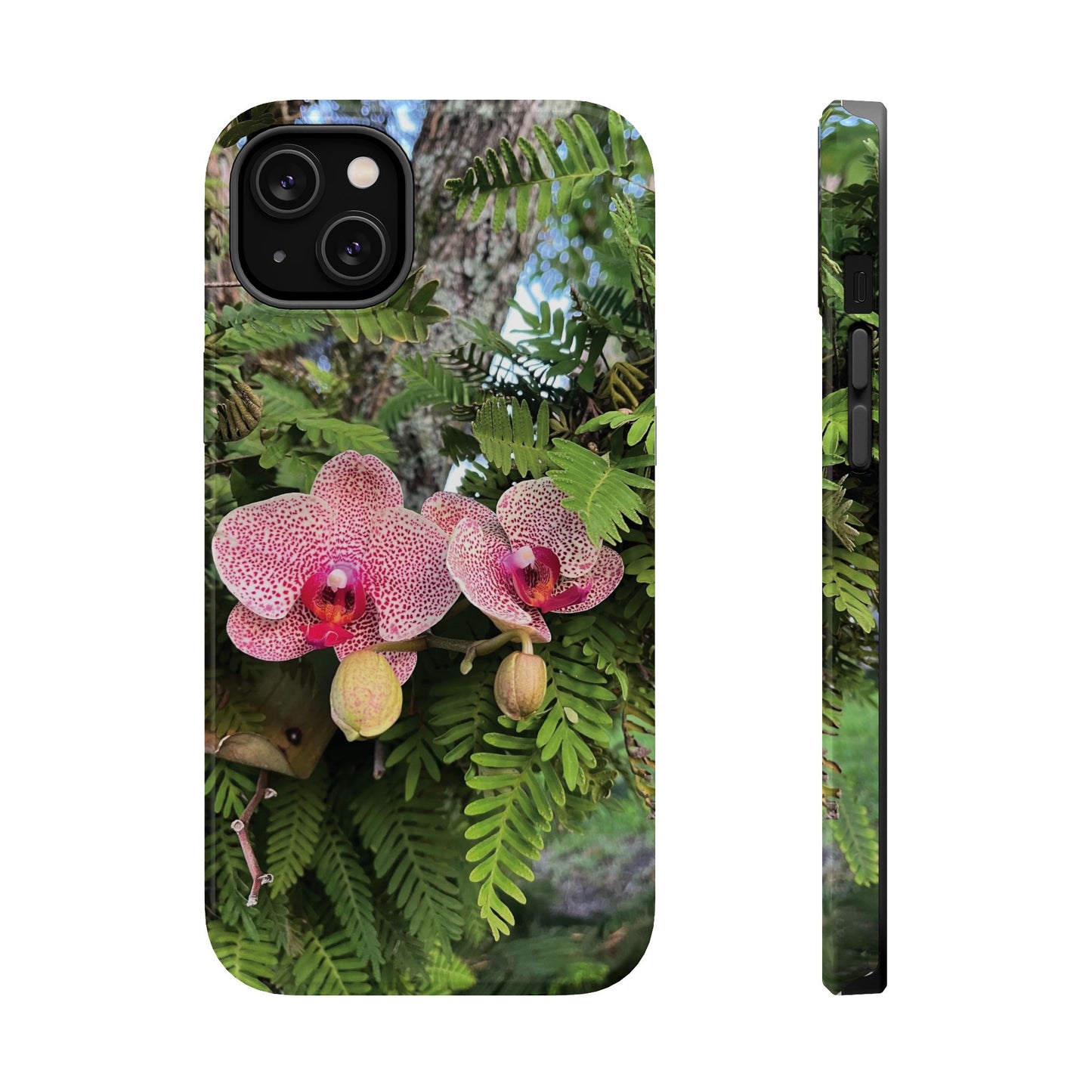 Magnetic Impact-Resistant Case- Orchids