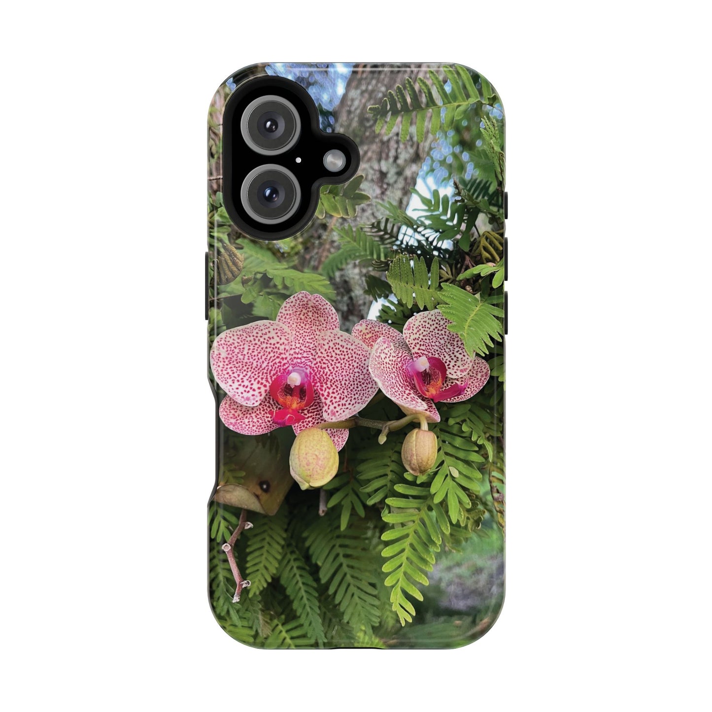 Magnetic Impact-Resistant Case- Orchids