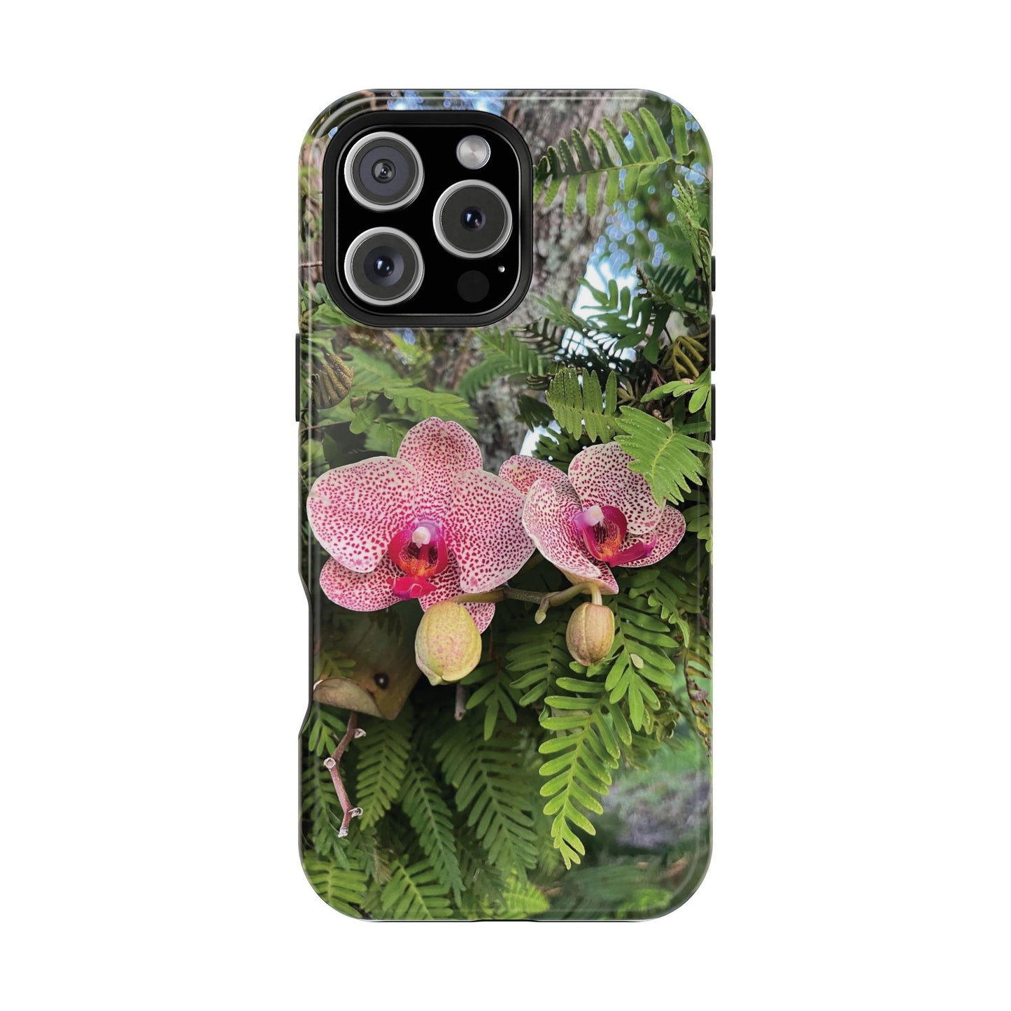 Magnetic Impact-Resistant Case- Orchids