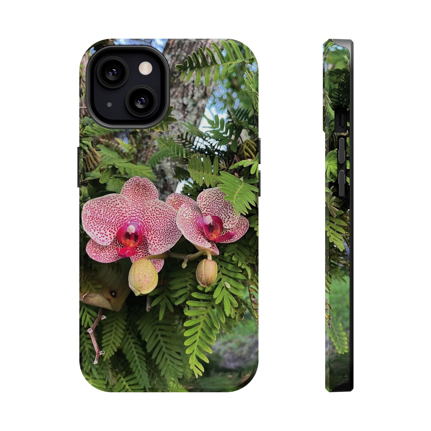 Magnetic Impact-Resistant Case- Orchids