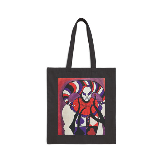 Cotton Canvas Tote Bag- Dark Jester